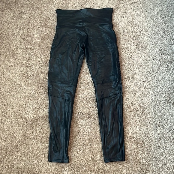 Spanx Faux Leather Moto Leggings - Picture 5 of 7